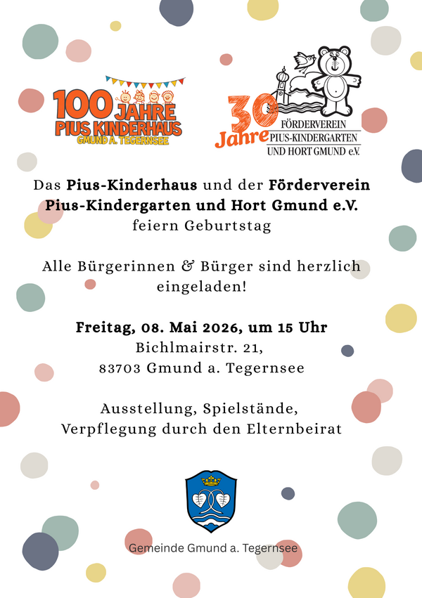 Bild vergr&ouml;&szlig;ern: Anzeige Gemeindebote Kindergarten Jubil&auml;um