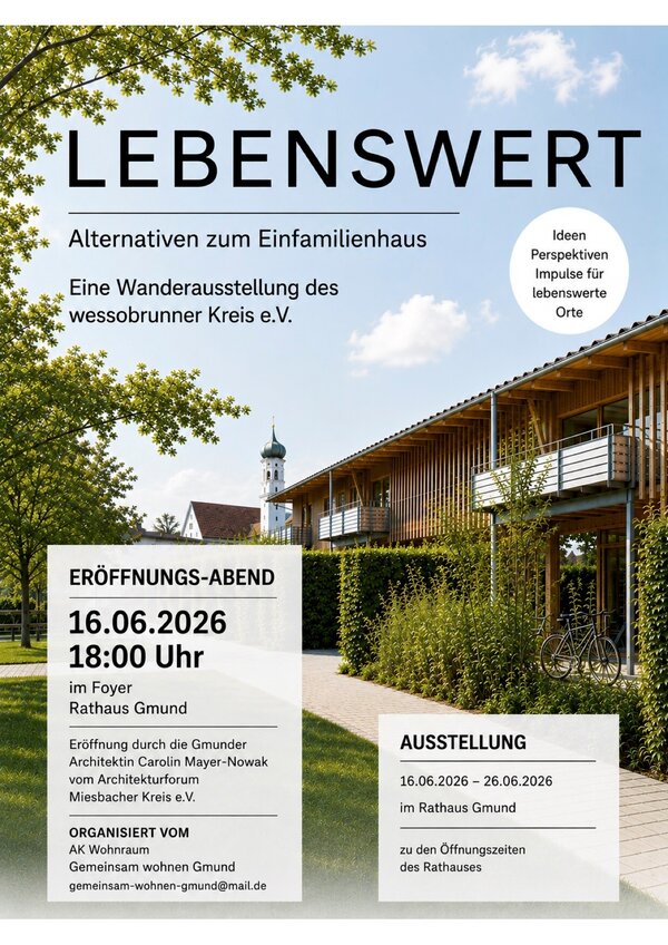 Bild vergr&ouml;&szlig;ern: Flyer Ausstellung lebenswert