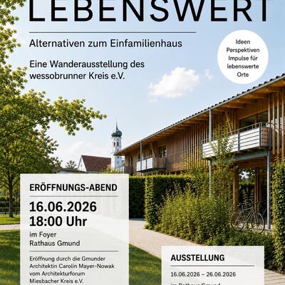 Flyer Ausstellung lebenswert
