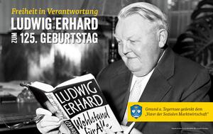 125. Geburtstag von Ludwig Erhard